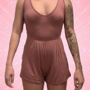 Pink Tie Back Romper